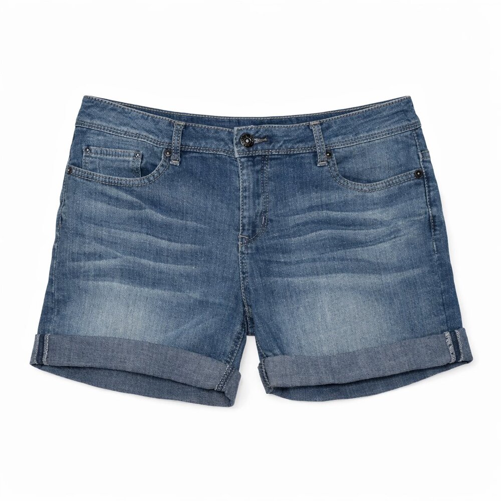 Seven7 Women's Medium Blue Denim Jean Shorts